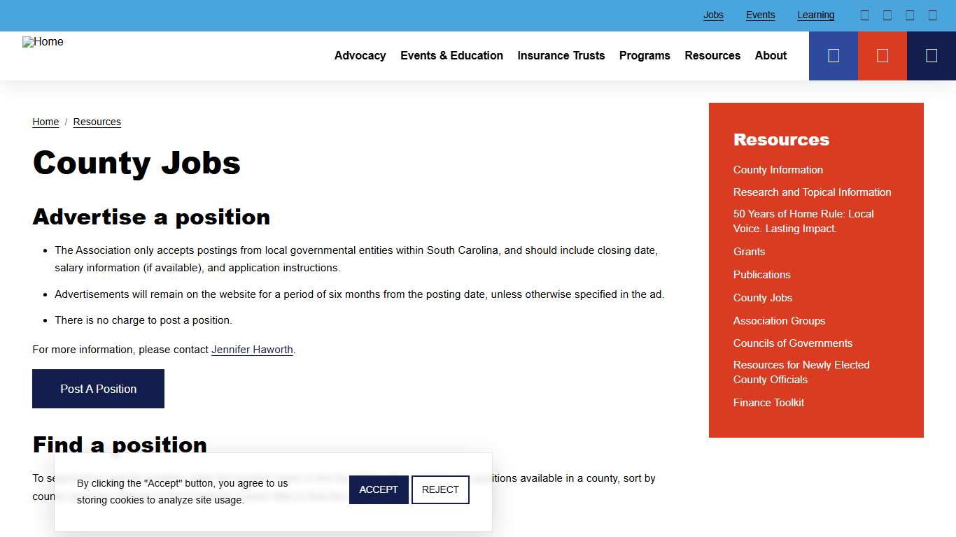 County Jobs South Carolina Association of Counties