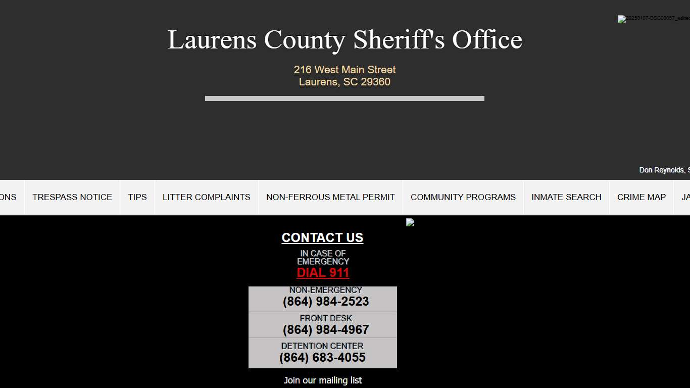 HOME laurenscountysheriff